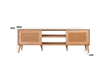Munnia Tv-bänk 180 cm - Ek - Möbler - Vardagsrum - Tv-möbler & mediamöbler - Tv-bänkar