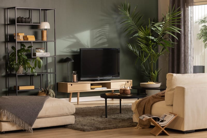 Myrviken TV-bänk 160 cm - Vitpigmenterad Ek - Möbler - Vardagsrum - Tv-möbler & mediamöbler - Tv-bänkar