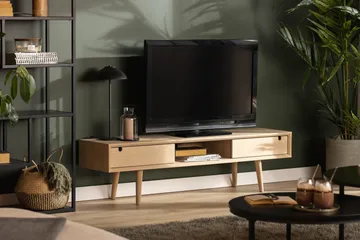 Myrviken TV-bänk 160 cm - Vitpigmenterad Ek - Möbler - Vardagsrum - Tv-möbler & mediamöbler - Tv-bänkar