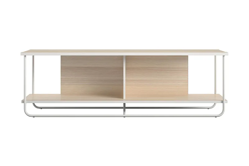 Nadzeya Golvstående Tv-bänk 152,9 cm med Förvaring i Trä med Metallram - Beige - Möbler - Vardagsrum - Tv-möbler & mediamöbler - Tv-bänkar
