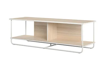 Nadzeya Golvstående Tv-bänk 152,9 cm med Förvaring i Trä med Metallram - Beige - Möbler - Vardagsrum - Tv-möbler & mediamöbler - Tv-bänkar