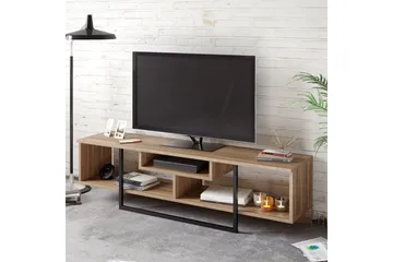 Naftali TV-Bänk 149 cm - Valnöt|Svart - Möbler - Vardagsrum - Tv-möbler & mediamöbler - Tv-bänkar