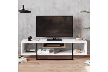 Naftali TV-Bänk 149 cm - Vit/Svart - Möbler - Vardagsrum - Tv-möbler & mediamöbler - Tv-bänkar
