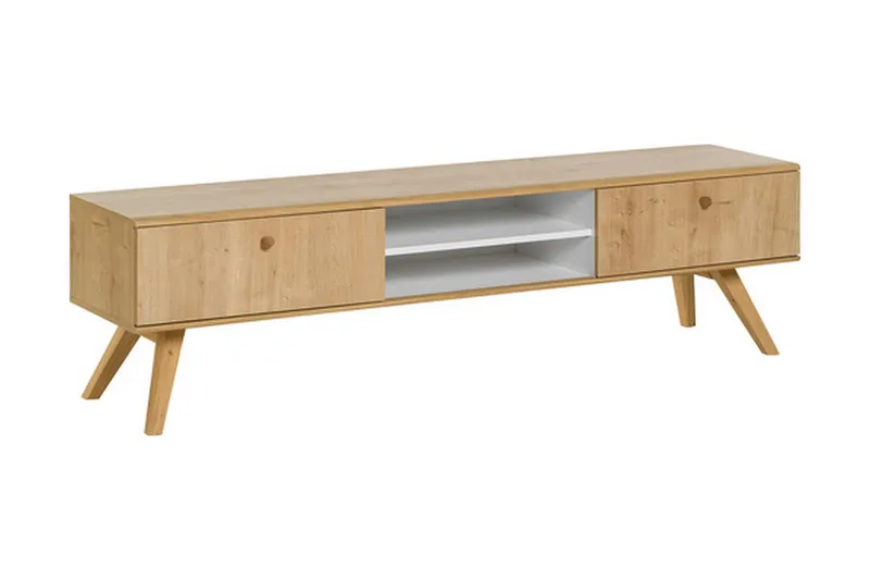 Nature TV-bänk 179,5 cm Vit/Natur - Natur - Möbler - Vardagsrum - Tv-möbler & mediamöbler - Tv-bänkar