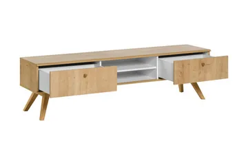 Nature TV-bänk 179,5 cm Vit/Natur - Natur - Möbler - Vardagsrum - Tv-möbler & mediamöbler - Tv-bänkar