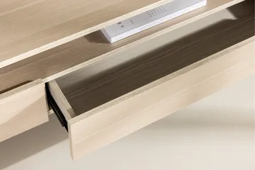 Navarra Golvstående Tv Bänk 180 cm med Förvaring i Målat Trä - Beige - Möbler - Vardagsrum - Tv-möbler & mediamöbler - Tv-bänkar