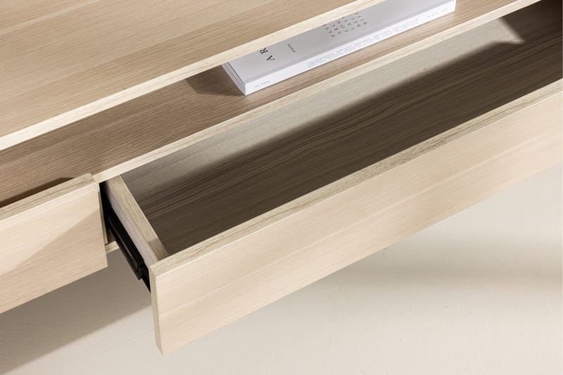 Navarra Golvstående Tv Bänk 180 cm med Förvaring i Målat Trä - Beige - Möbler - Vardagsrum - Tv-möbler & mediamöbler - Tv-bänkar