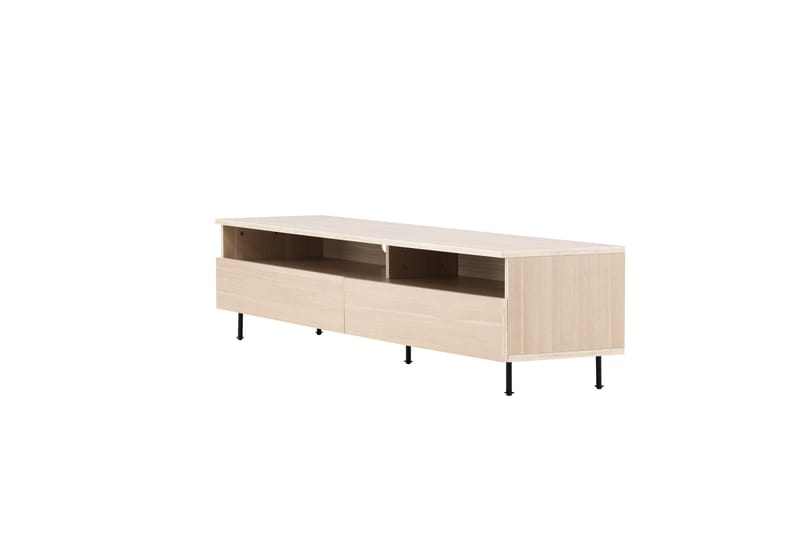 Navarra Golvstående Tv Bänk 180 cm med Förvaring i Målat Trä - Beige - Möbler - Vardagsrum - Tv-möbler & mediamöbler - Tv-bänkar