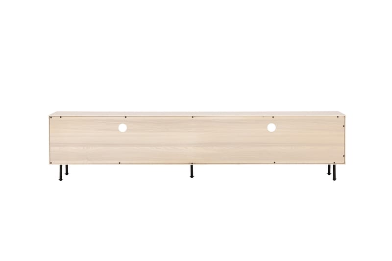 Navarra Golvstående Tv Bänk 180 cm med Förvaring i Målat Trä - Beige - Möbler - Vardagsrum - Tv-möbler & mediamöbler - Tv-bänkar