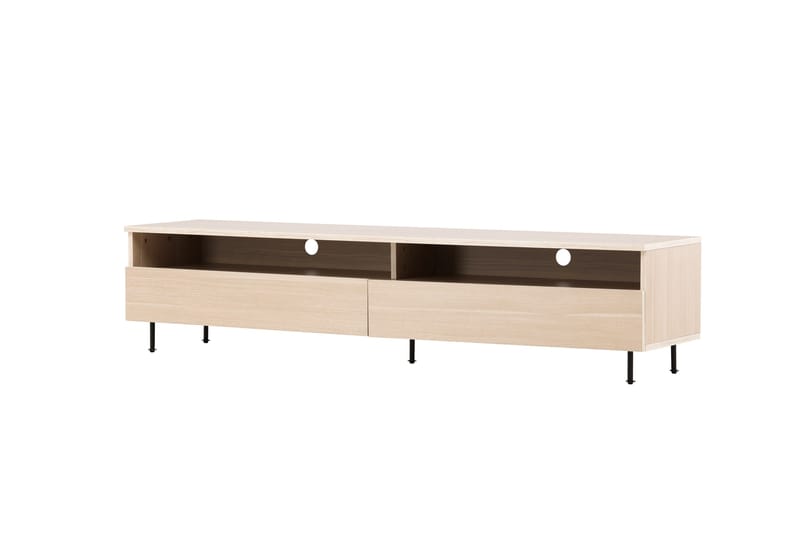 Navarra Golvstående Tv Bänk 180 cm med Förvaring i Målat Trä - Beige - Möbler - Vardagsrum - Tv-möbler & mediamöbler - Tv-bänkar