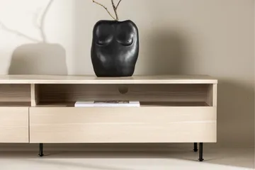Navarra Golvstående Tv Bänk 180 cm med Förvaring i Målat Trä - Beige - Möbler - Vardagsrum - Tv-möbler & mediamöbler - Tv-bänkar