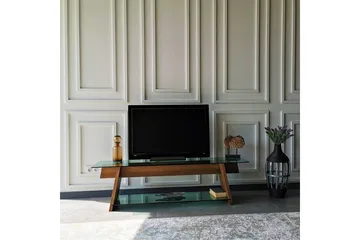 Noralee TV-Bänk 158 cm - Valnöt/Grön - Möbler - Vardagsrum - Tv-möbler & mediamöbler - Tv-bänkar