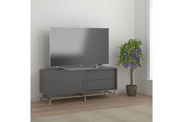 Nova Golvstående Tv Bänk 150 cm med Förvaring i Målat Trä - Grå - Möbler - Vardagsrum - Tv-möbler & mediamöbler - Tv-bänkar