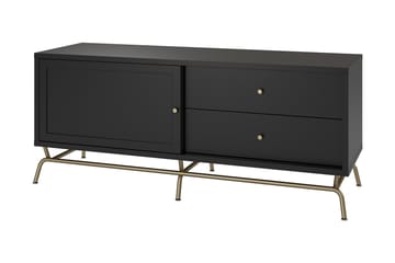 Nova Golvstående TV-bänk 150 cm med Förvaring i Målat Trä - Svart - Möbler - Vardagsrum - Tv-möbler & mediamöbler - Tv-bänkar