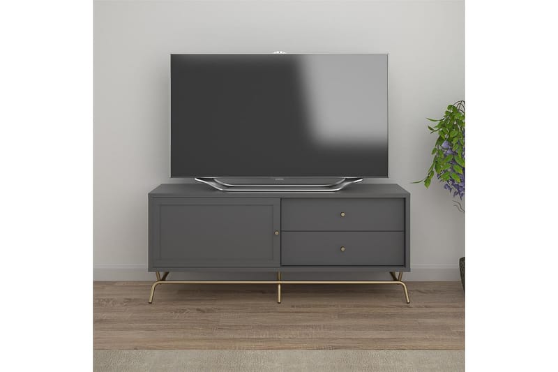 NOVA Tv-bänk 150x48 cm Grafitgrå - CosmoLiving - Tv-bänkar