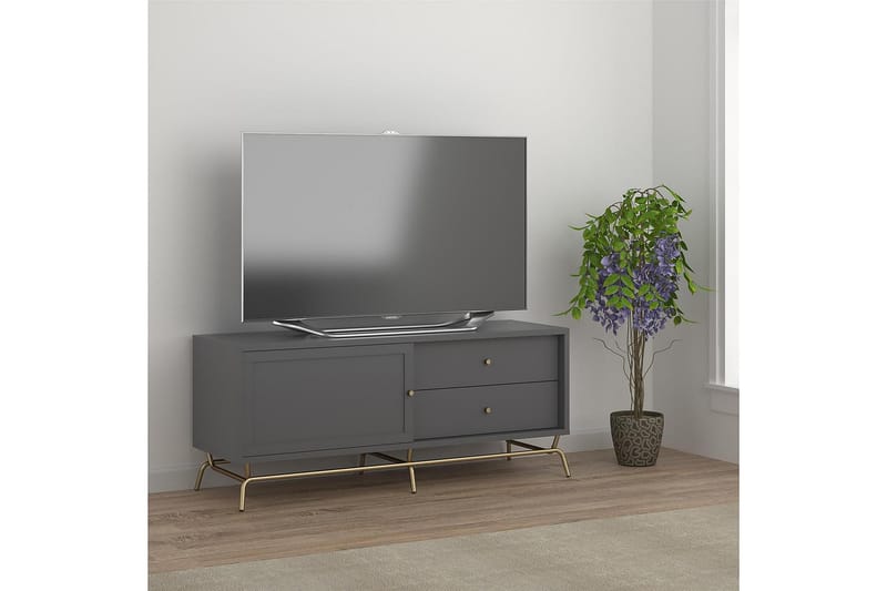 NOVA Tv-bänk 150x48 cm Grafitgrå - CosmoLiving - Möbler - Vardagsrum - Tv-möbler & mediamöbler - Tv-bänkar