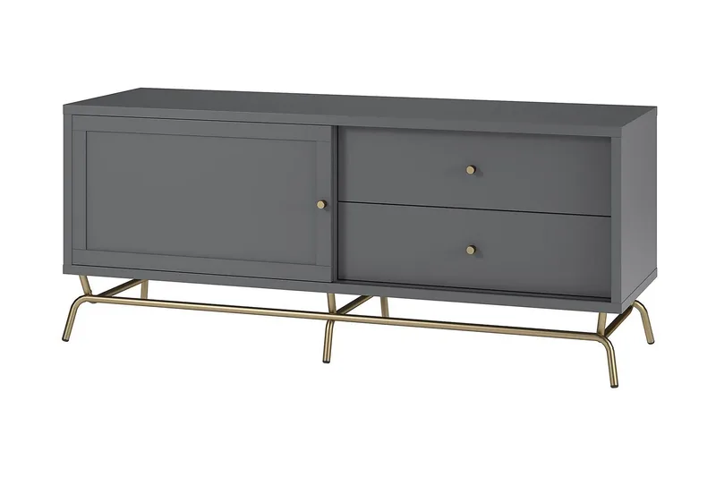 Nova Tv-bänk 150x48 cm Grafitgrå - CosmoLiving - Möbler - Vardagsrum - Tv-möbler & mediamöbler - Tv-bänkar