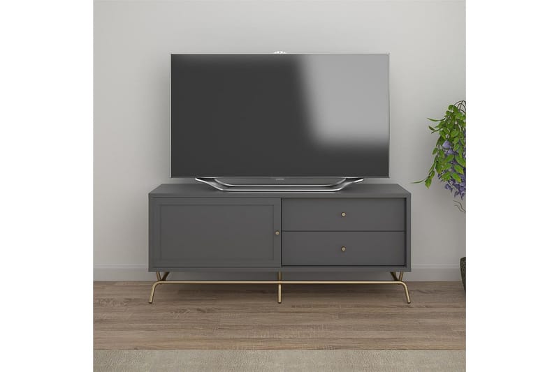 Nova Tv-bänk 150x48 cm Grafitgrå - CosmoLiving - Möbler - Vardagsrum - Tv-möbler & mediamöbler - Tv-bänkar