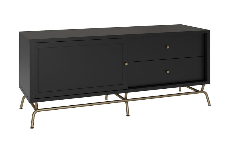 NOVA TV-bänk 150x50 cm Svart - CosmoLiving - Möbler - Vardagsrum - Tv-möbler & mediamöbler - Tv-bänkar