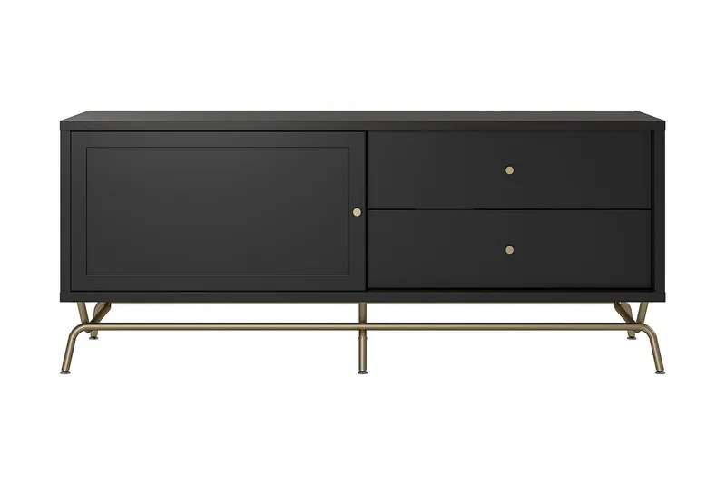 Nova TV-bänk 150x50 cm Svart - Möbler - Vardagsrum - Tv-möbler & mediamöbler - Tv-bänkar