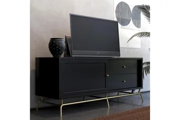 Nova TV-bänk 150x50 cm Svart - Möbler - Vardagsrum - Tv-möbler & mediamöbler - Tv-bänkar