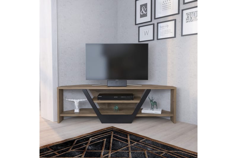 OBURUS Tv-bänk 120x36,8 cm Brun - Möbler - Vardagsrum - Tv-möbler & mediamöbler - Tv-bänkar