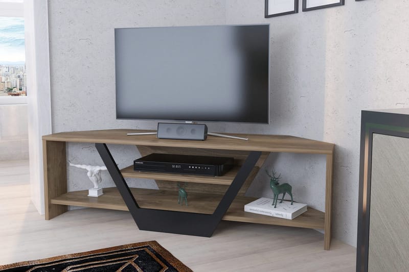 OBURUS Tv-bänk 120x36,8 cm Brun - Möbler - Vardagsrum - Tv-möbler & mediamöbler - Tv-bänkar