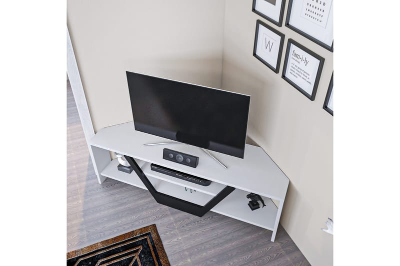 OBURUS Tv-bänk 120x36,8 cm Vit - Möbler - Vardagsrum - Tv-möbler & mediamöbler - Tv-bänkar