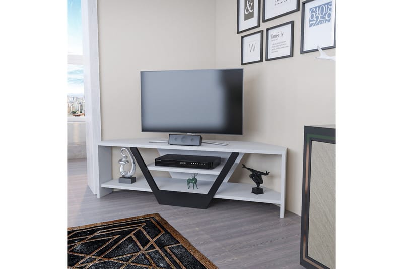 OBURUS Tv-bänk 120x36,8 cm Vit - Möbler - Vardagsrum - Tv-möbler & mediamöbler - Tv-bänkar