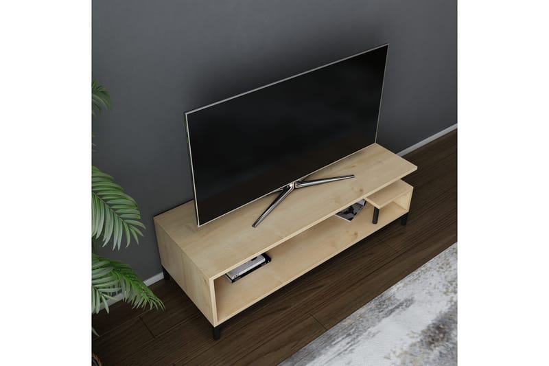 OBURUS Tv-bänk 120x37,6 cm Svart - Möbler - Vardagsrum - Tv-möbler & mediamöbler - Tv-bänkar