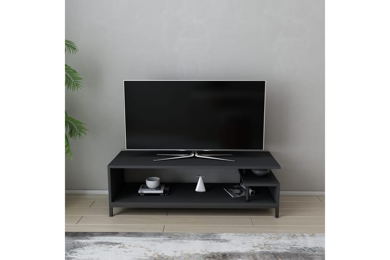 OBURUS Tv-bänk 120x37,6 cm Svart - Möbler - Vardagsrum - Tv-möbler & mediamöbler - Tv-bänkar
