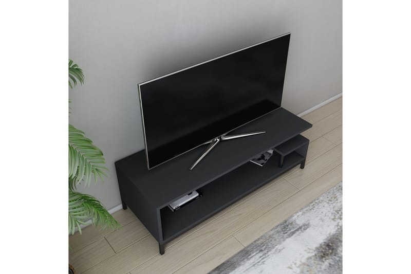 OBURUS Tv-bänk 120x37,6 cm Svart - Möbler - Vardagsrum - Tv-möbler & mediamöbler - Tv-bänkar