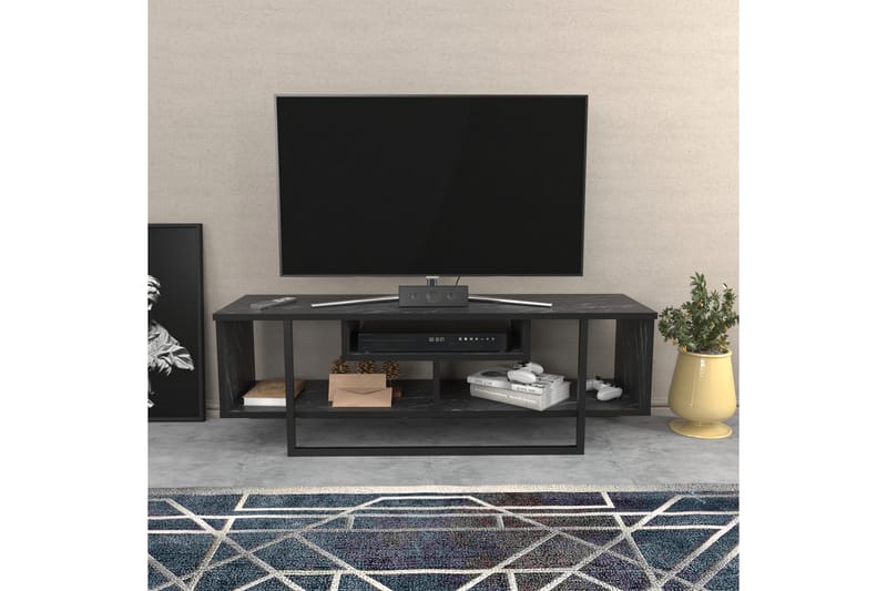 OBURUS Tv-bänk 120x40,2 cm Svart - Möbler - Vardagsrum - Tv-möbler & mediamöbler - Tv-bänkar
