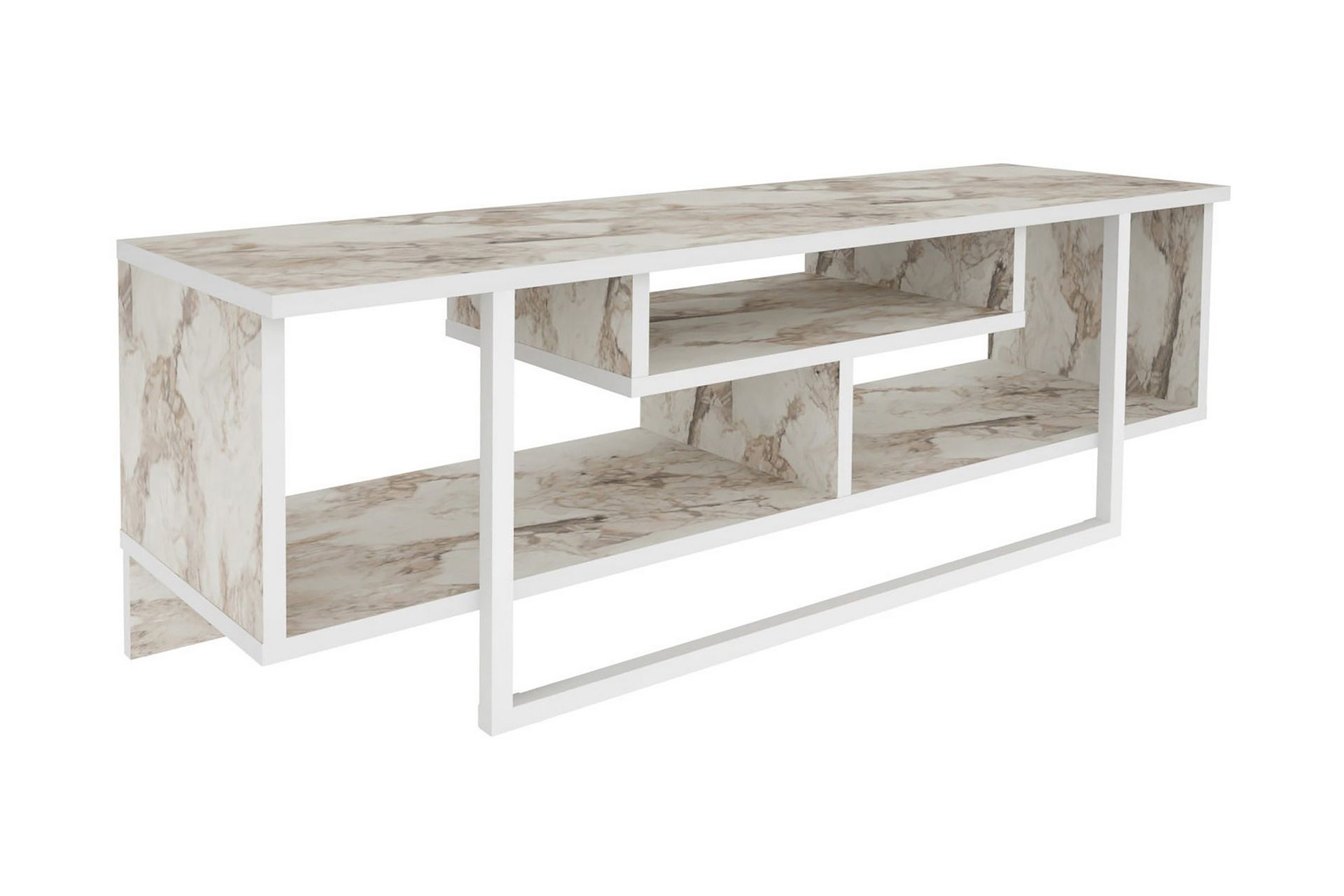 OBURUS Tv-bänk 120x40,2 cm Vit - Möbler - Vardagsrum - Tv-möbler & mediamöbler - Tv-bänkar