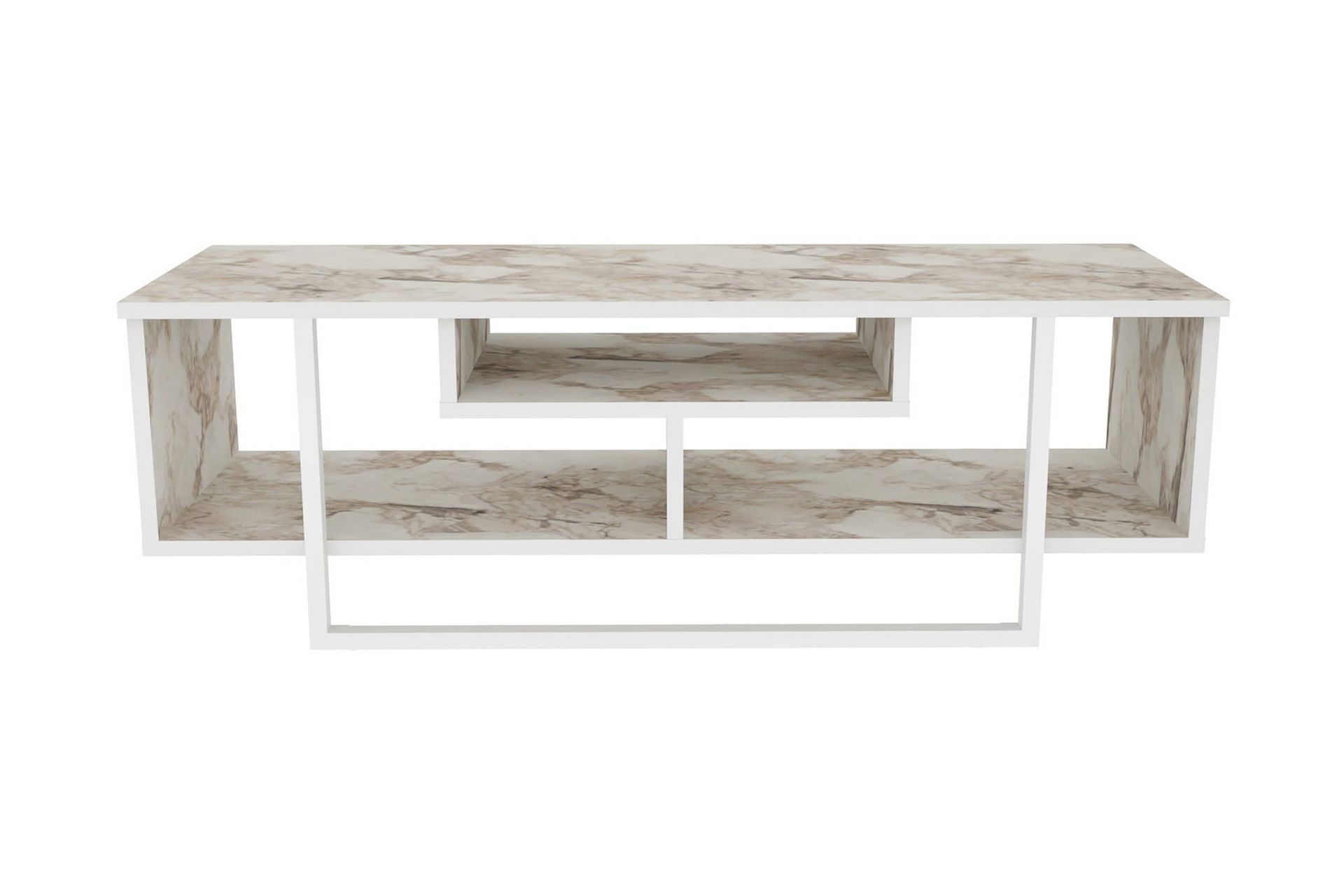 OBURUS Tv-bänk 120x40,2 cm Vit - Möbler - Vardagsrum - Tv-möbler & mediamöbler - Tv-bänkar