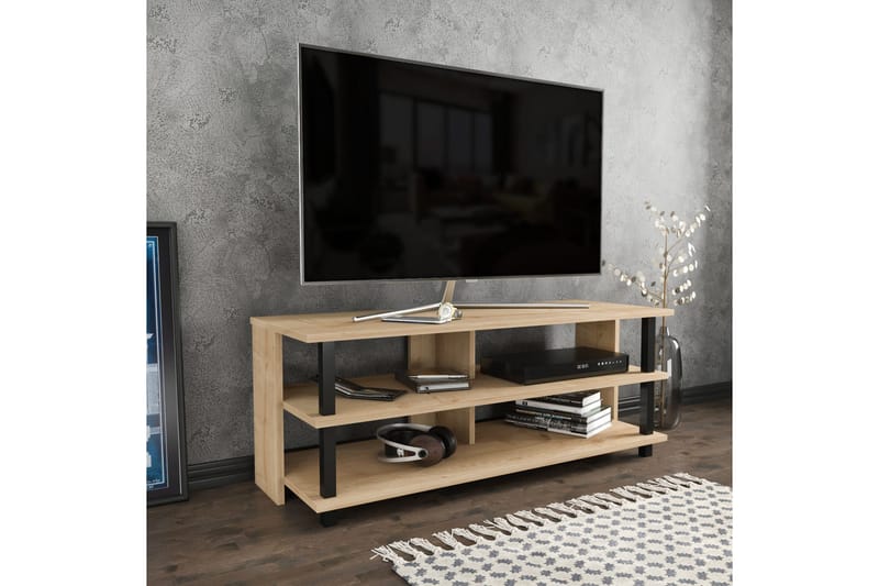 OBURUS Tv-bänk 120x47,4 cm Svart - Tv-bänkar