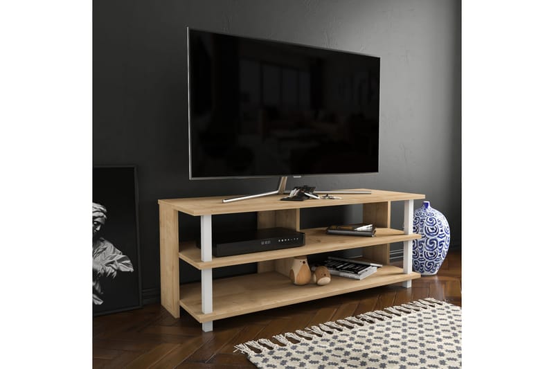 OBURUS Tv-bänk 120x47,4 cm Vit - Möbler - Vardagsrum - Tv-möbler & mediamöbler - Tv-bänkar