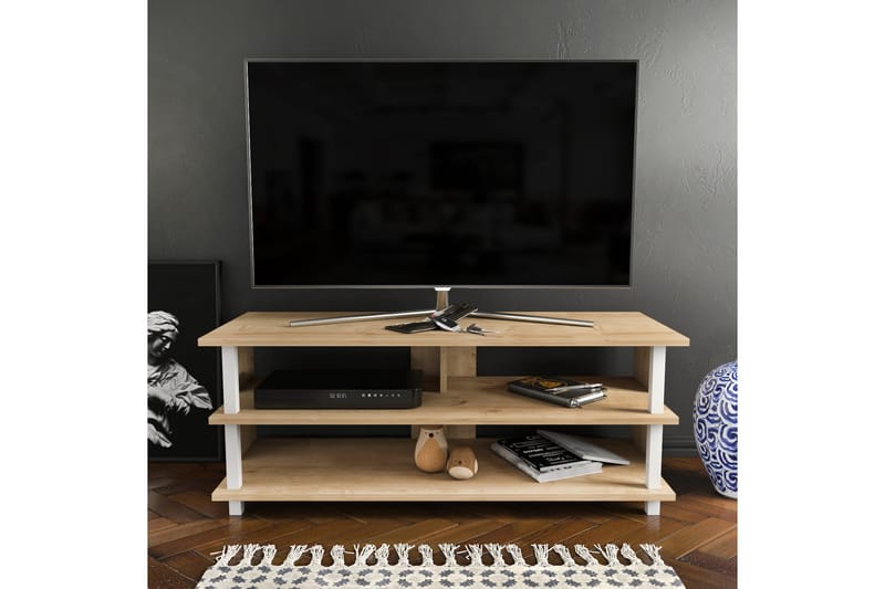OBURUS Tv-bänk 120x47,4 cm Vit - Möbler - Vardagsrum - Tv-möbler & mediamöbler - Tv-bänkar