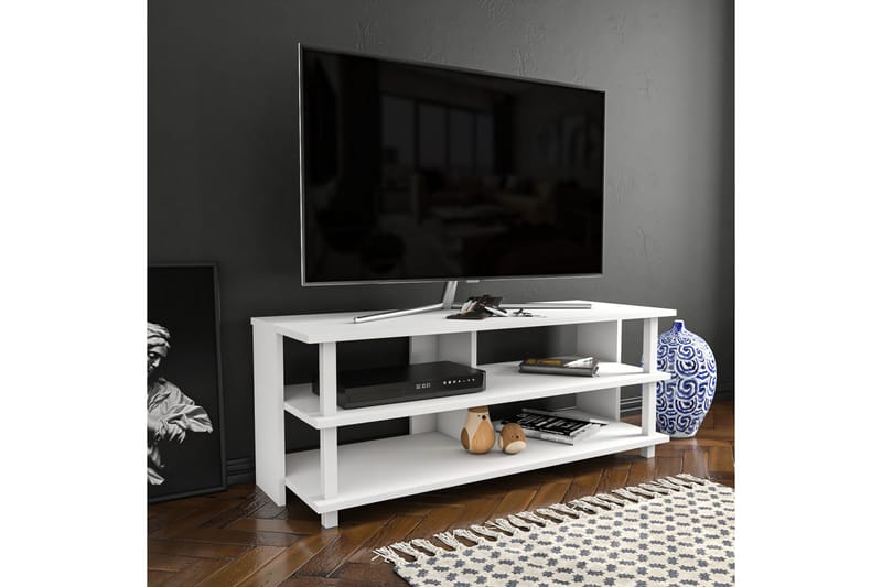 OBURUS Tv-bänk 120x47,4 cm Vit - Tv-bänkar