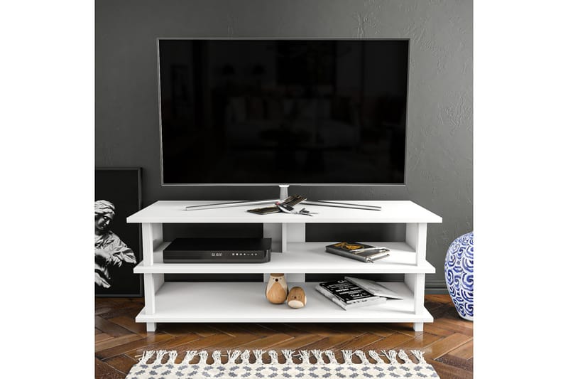 OBURUS Tv-bänk 120x47,4 cm Vit - Möbler - Vardagsrum - Tv-möbler & mediamöbler - Tv-bänkar