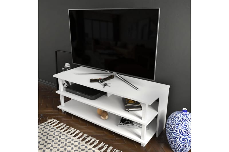 OBURUS Tv-bänk 120x47,4 cm Vit - Tv-bänkar