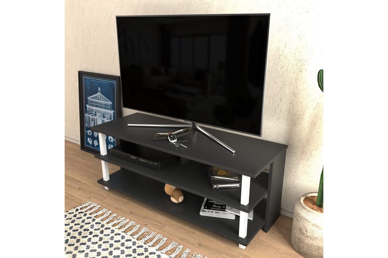 OBURUS Tv-bänk 120x47,4 cm Vit - Tv-bänkar