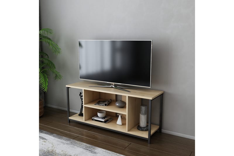 OBURUS Tv-bänk 120x50,8 cm Svart - Möbler - Vardagsrum - Tv-möbler & mediamöbler - Tv-bänkar