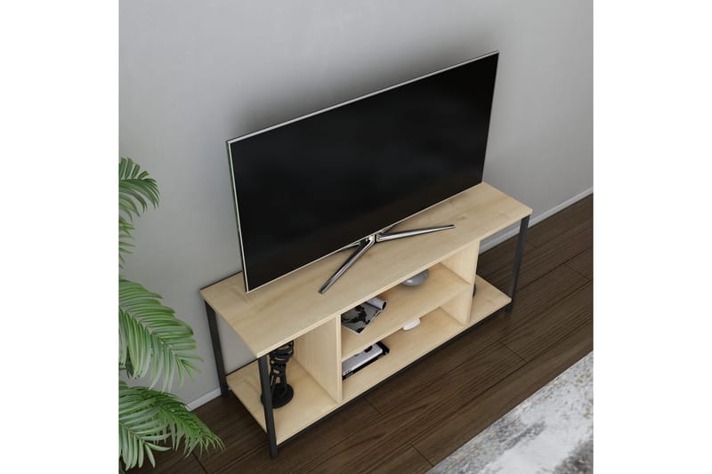 OBURUS Tv-bänk 120x50,8 cm Svart - Möbler - Vardagsrum - Tv-möbler & mediamöbler - Tv-bänkar