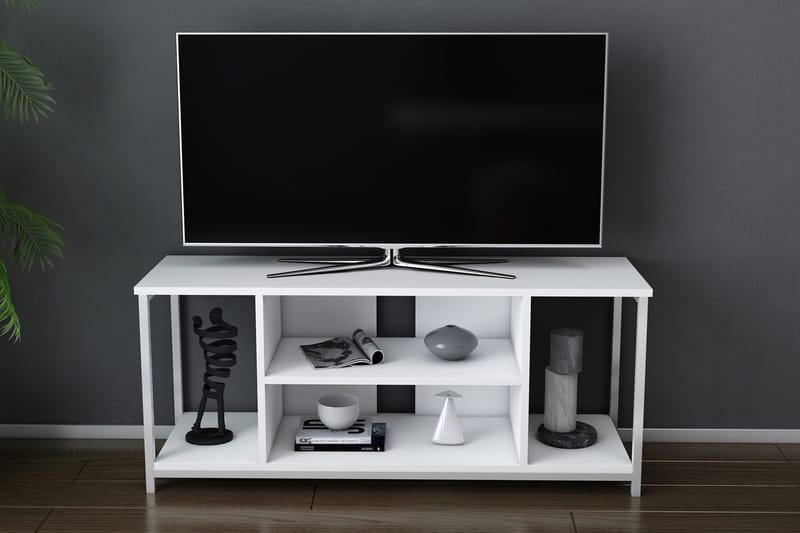 OBURUS Tv-bänk 120x50,8 cm Vit - Möbler - Vardagsrum - Tv-möbler & mediamöbler - Tv-bänkar