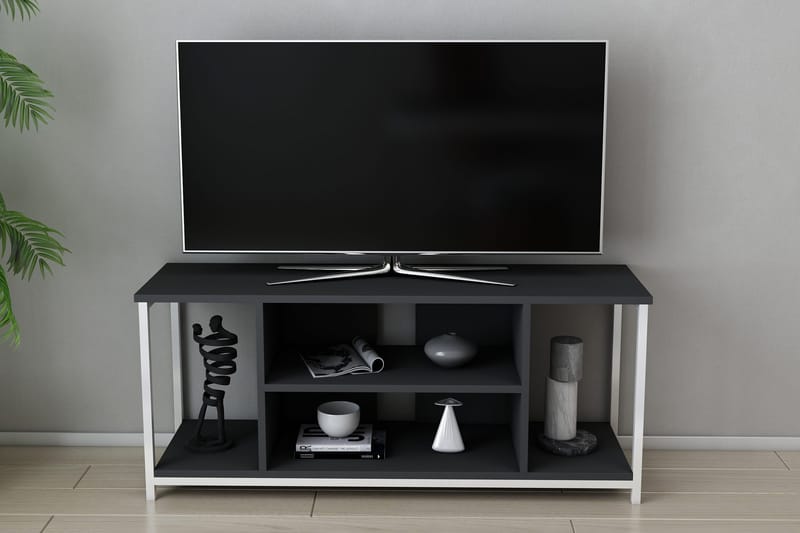 OBURUS Tv-bänk 120x50,8 cm Vit - Tv-bänkar