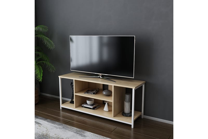 OBURUS Tv-bänk 120x50,8 cm Vit - Möbler - Vardagsrum - Tv-möbler & mediamöbler - Tv-bänkar