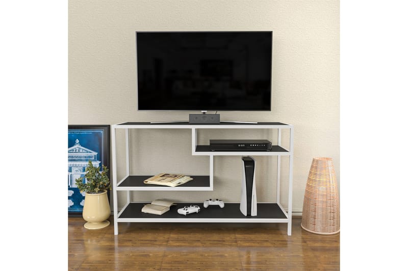 OBURUS Tv-bänk 120x75 cm Vit - Möbler - Vardagsrum - Tv-möbler & mediamöbler - Tv-bänkar