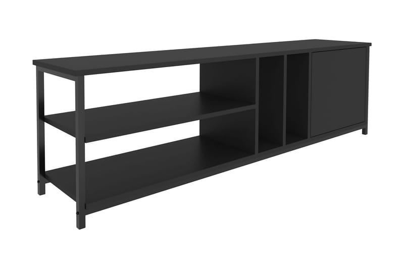 OBURUS Tv-bänk 140x50,8 cm Svart - Möbler - Vardagsrum - Tv-möbler & mediamöbler - Tv-bänkar