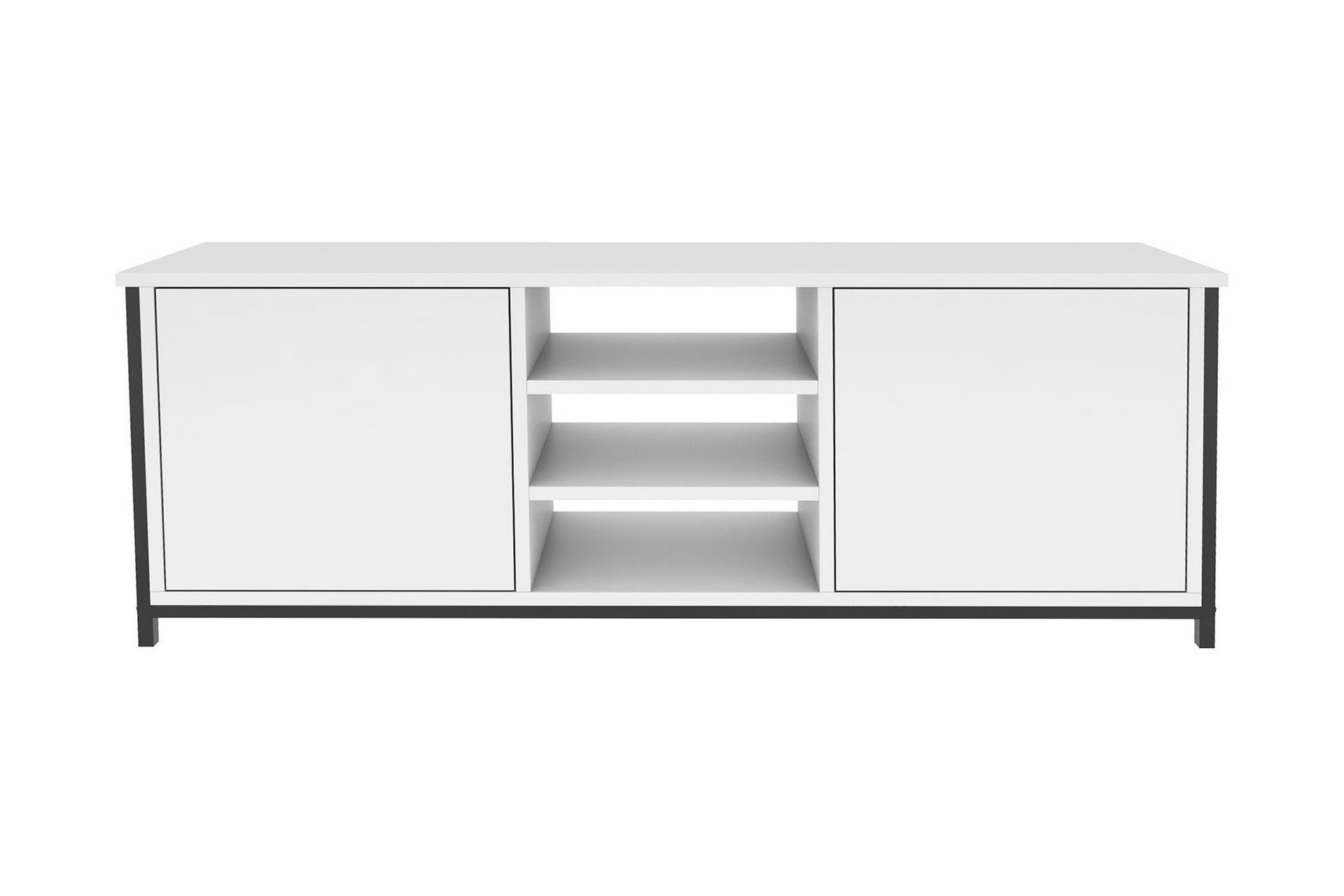 OBURUS Tv-bänk 140x50,8 cm Svart - Möbler - Vardagsrum - Tv-möbler & mediamöbler - Tv-bänkar